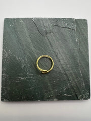 Gold 925 Sterling Silver Safety Pin Ring, Wrap Ring, handmade jewelry, Statement Ring, Unique Ring, Paperclip Ring, Adjustable, Bypass ring