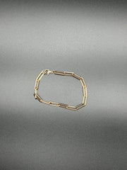 Paperclip Bracelet, Silver, Gold, Rose Gold, Medium Link, 14k Gold Filled,  Girlfriend, Mom Gift, Stacking Bracelet