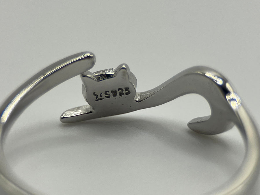 Cat Ring • Cat Silver Ring • Tiny Cat Ring • Kitten Ring • Cat Jewelry • Adjustable Ring • Cat Lover Gift • Animal Ring •Minimal Ring