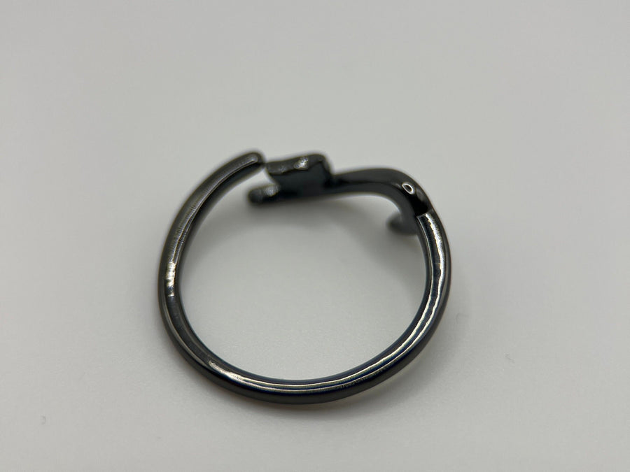Black Cat Ring • Cat Silver Ring • Tiny Cat Ring • Kitten Ring • Cat Jewelry • Adjustable Ring • Cat Lover Gift • Animal Ring •Minimal Ring
