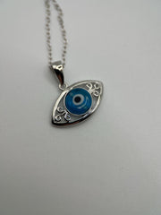 Evil Eye Necklace - Ward off Negativity - Lucky and Protective Jewelry for Mothers