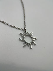 Silver Rapunzel Sun Necklace