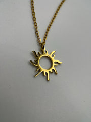 Gold Rapunzel Sun Necklace