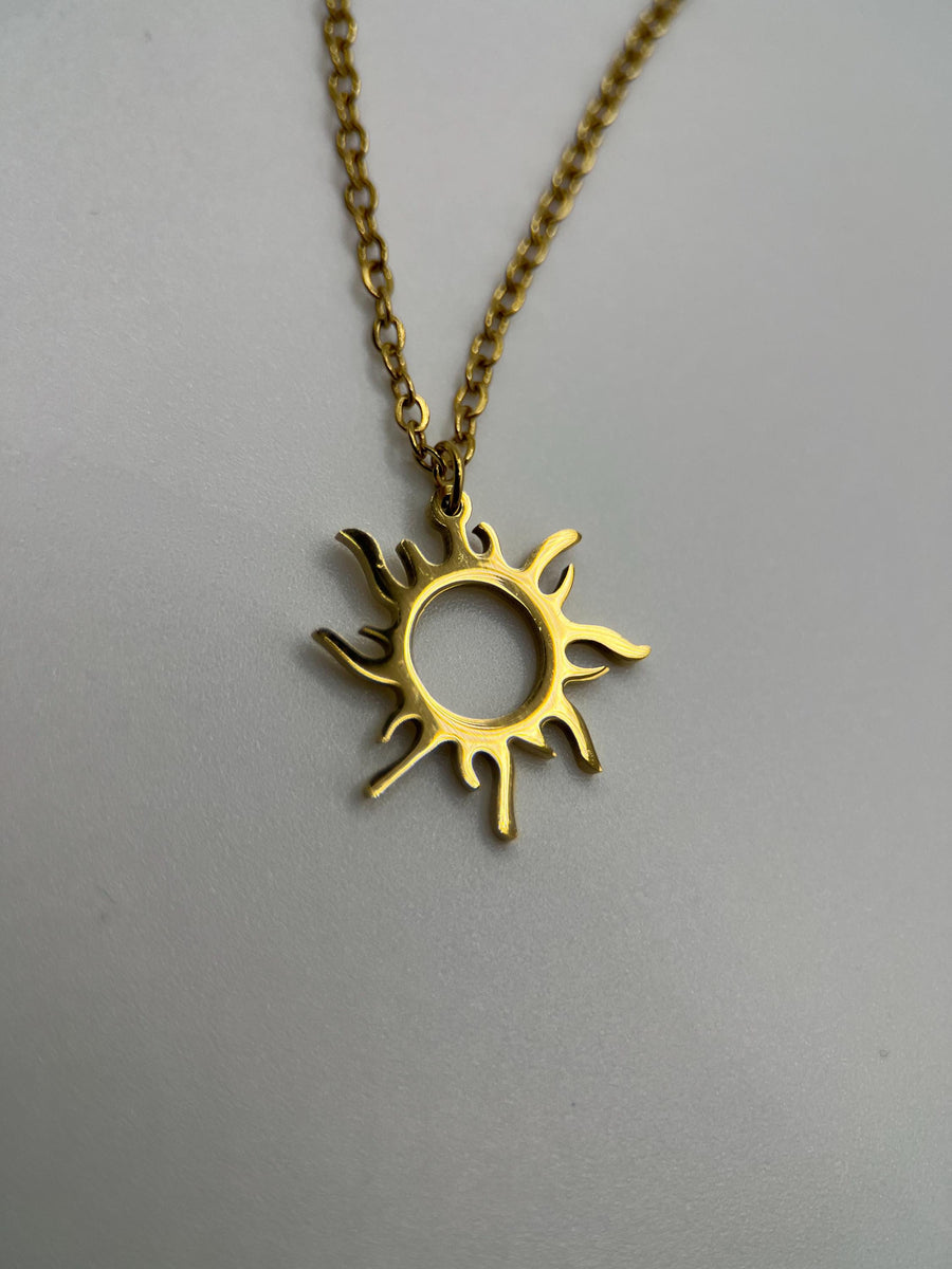 Gold Rapunzel Sun Necklace