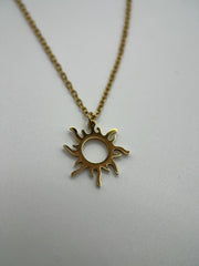 Gold Rapunzel Sun Necklace