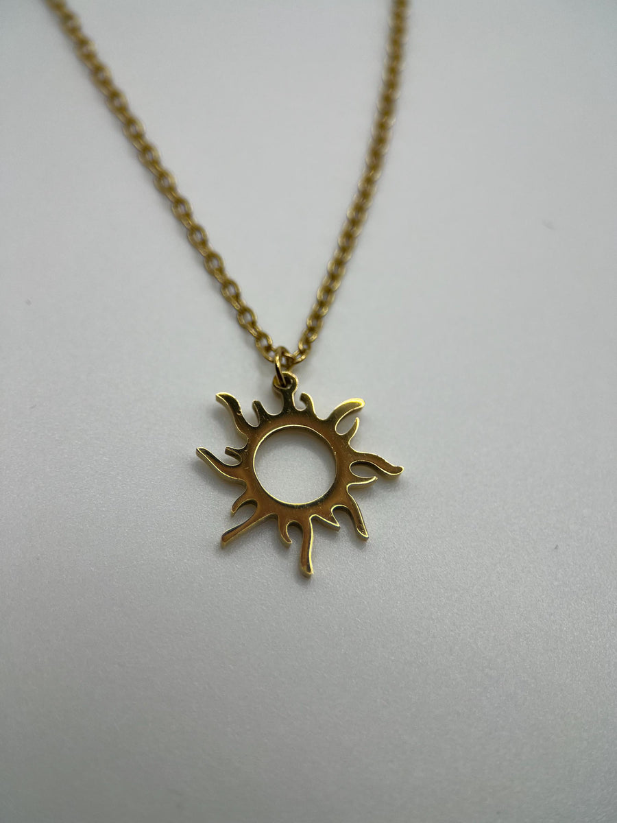 Gold Rapunzel Sun Necklace