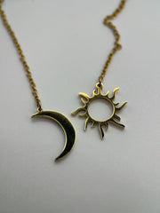 Gold Sun Necklace - Boho Necklace - Boho Necklace for Women - Sun Choker - Sunlight Layer Necklace - Minimalist Dainty Pendant Necklace