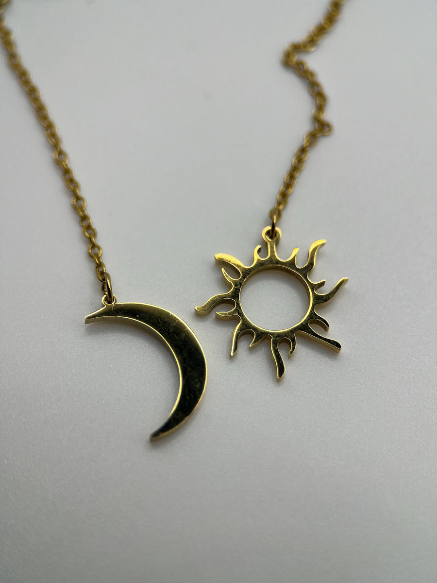 Gold Sun Necklace - Boho Necklace - Boho Necklace for Women - Sun Choker - Sunlight Layer Necklace - Minimalist Dainty Pendant Necklace