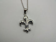 925 Silver Fleur de Lis Pendant// 925 Sterling Silver // Silver Fleur De Lise Pendant // French Arms Pendant