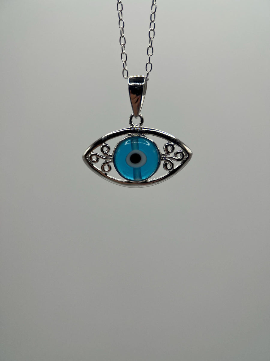 Evil Eye Necklace - Ward off Negativity - Lucky and Protective Jewelry for Mothers