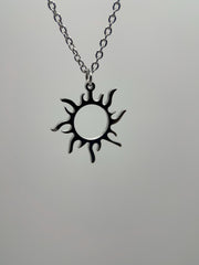 Silver Rapunzel Sun Necklace