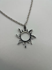 Silver Rapunzel Sun Necklace