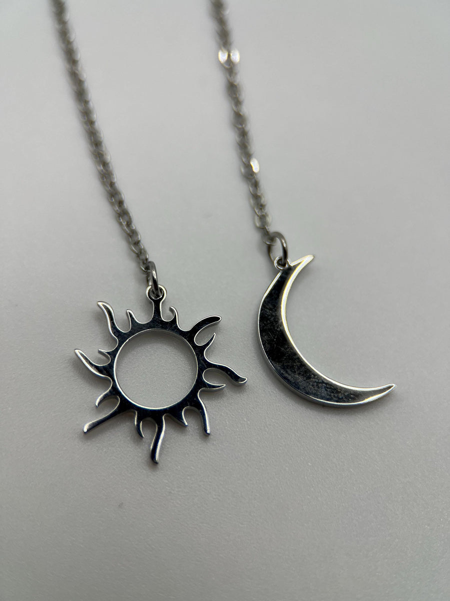 Silver Sun Necklace - Boho Necklace - Boho Necklace for Women - Sun Choker - Sunlight Layer Necklace - Minimalist Dainty Pendant Necklace