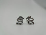 Dragon Stud Earrings in 925 Sterling Silver, Nature Inspired Animal Earrings